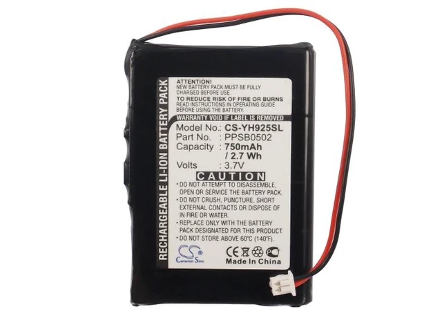 Alt view image 5 of 5 - Estry Battery Replacement for YH-925 MP3 Player YH-920 PPSB0502