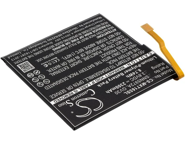 Alt view image 2 of 5 - Estry Battery Replacement for MotoroIa XT1650-03 XT1650-01 Moto Z Dual SIM XT1650-05 Moto Z TD-LTE Moto Z Droid Edition XLTE SNN5972A GV30