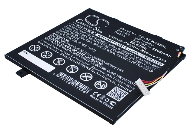 Alt view image 3 of 5 - Estry Battery Replacement for Switch 10 SW5-015-12KL Switch 10 SW5-015-198P Iconia Tab 10(A3-A30-114M) Iconia Tab 10(A3-A30FHD) SW5-011 Iconia Tab 10(A3-A30) SW5-011-18PY AP14A4M KT.0020G.004 AP14A8M