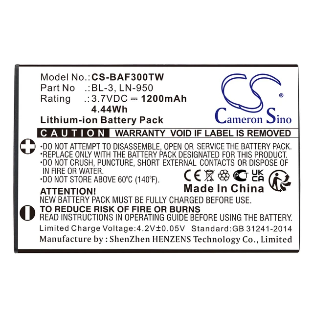 Alt view image 3 of 3 - Estry Battery Replacement for INTEK KT-950EE LN-950