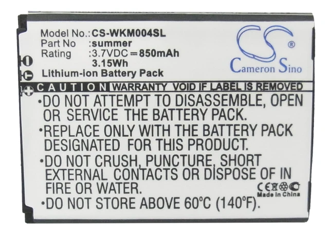Alt view image 5 of 5 - Estry Battery Replacement for Wiko Soap SUMMER summer SOAP