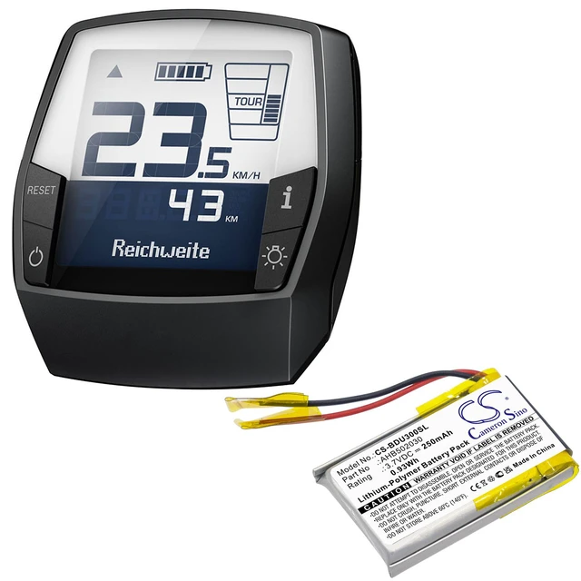 Alt view image 5 of 5 - Estry Battery Replacement for Intuvia Display Intuvia E BDU3XX Performance Line CX AHB502030
