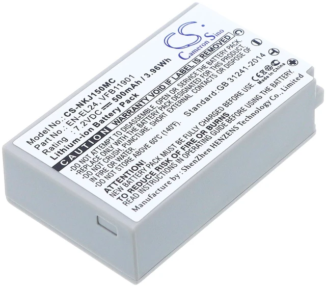 Main image of Estry Battery Replacement for NK 1 J5 VFB11901 EN-EL24