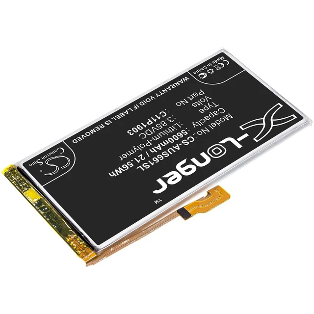 Alt view image 2 of 5 - Estry Battery Replacement for as ROG Phone III ROG Phone 3 ZS661KS 0B200-03720100 C11P1903