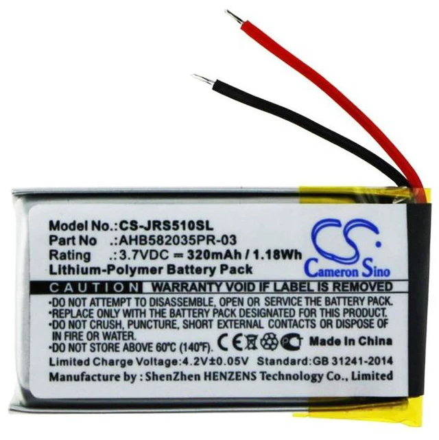Alt view image 3 of 4 - Estry Battery Replacement for Speak 510 AHB582035PR-03
