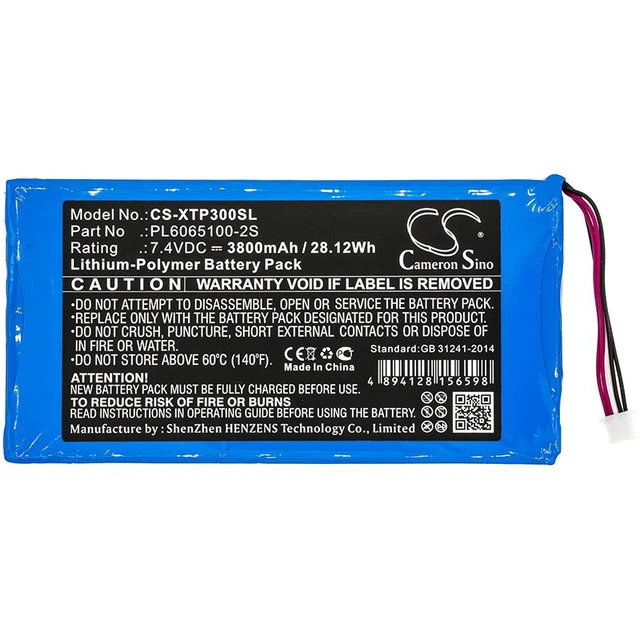 Alt view image 3 of 5 - Estry Battery Replacement for XTOOL EZ300 Pro i80 Pad PL6065100-2S
