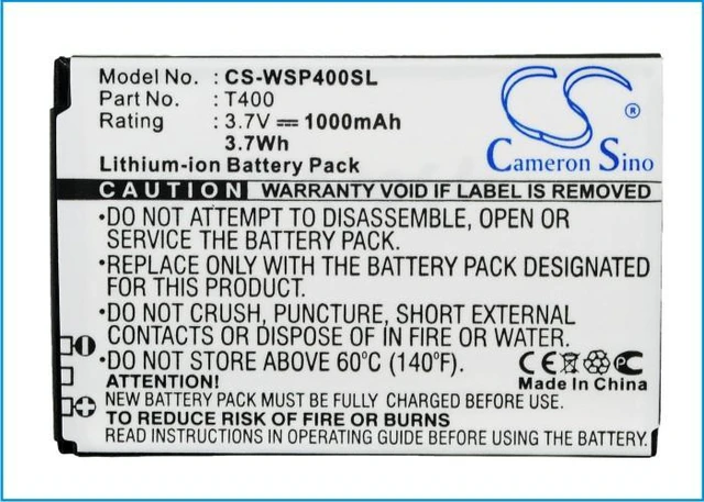 Alt view image 5 of 5 - Estry Battery Replacement for Swissvoice MP40 T400 T600