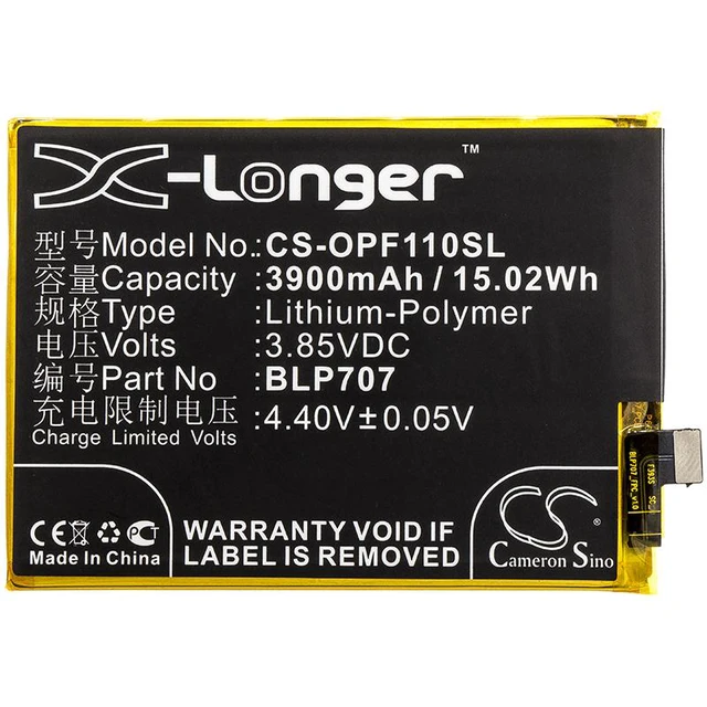 Alt view image 3 of 4 - Estry Battery Replacement for F11 Premium Edition CPH1913 CPH1911 F11 Premium Edition Dual F11 BLP707