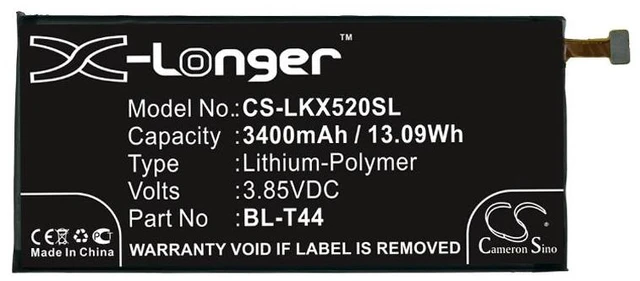Alt view image 3 of 4 - Estry Battery Replacement for LG LMQ720CS Q720PS Stylo 5+ LM-Q720AM Stylo 5 LM-Q720PS Stylo 5 Q720 LMQ720MS LMQ720QM5 Stylo 5+ Plus LM-Q720QM Q60 LM-X525HA EAC64538301 EAC64518701 BL-T44