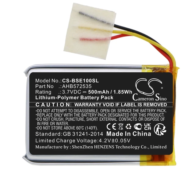 Alt view image 3 of 4 - Estry Battery Replacement for Bose Sport Earbuds Charging Base AHB572535