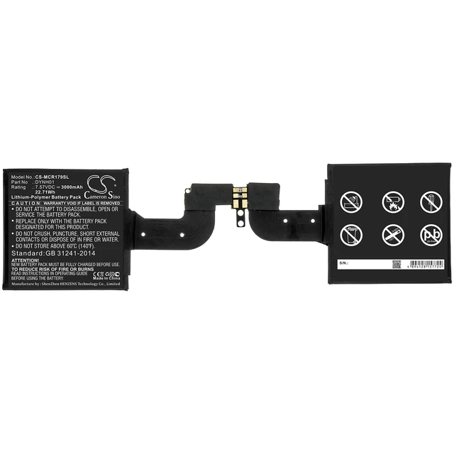 Alt view image 3 of 4 - Estry Battery Replacement for Microsoft Surface Book 2 1793 Surface Book 2 1793 15 DYNH01