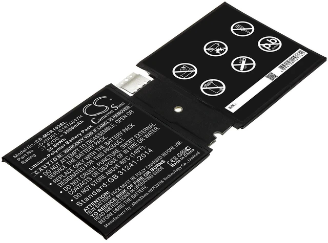 Main image of Estry Battery Replacement for Microsoft Surface 1927 Surface Go 2 G16TA047H DYNU01