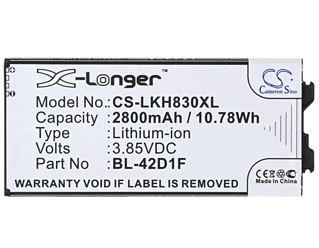 Alt view image 5 of 5 - Estry Battery Replacement for LG H848 Dual SIM H845 G5 EAC63238901 EAC63238801 BL-42D1F
