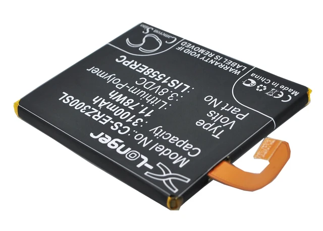 Alt view image 2 of 5 - Estry Battery Replacement for ericsson Xperia Z3 WiMAX 2+ LIS1558ERPC