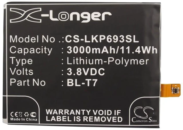 Alt view image 5 of 5 - Estry Battery Replacement for LG G2 D805 4G LTE D801 VS980 D803 D805 D802TA G2 D803 4G LTE DS1203 D802 Optimus G2 D800 LS980 G2 L-01F BL-T7