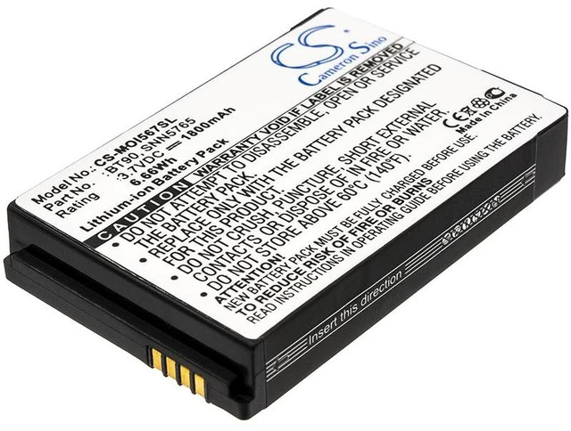 Main image of Estry Battery Replacement for MotoroIa Q9e Q9c RAZR VE20 Rival A455 ROKR Z6m I576 Z6tv SNN5826A SNN5759 SNN5765 BT90