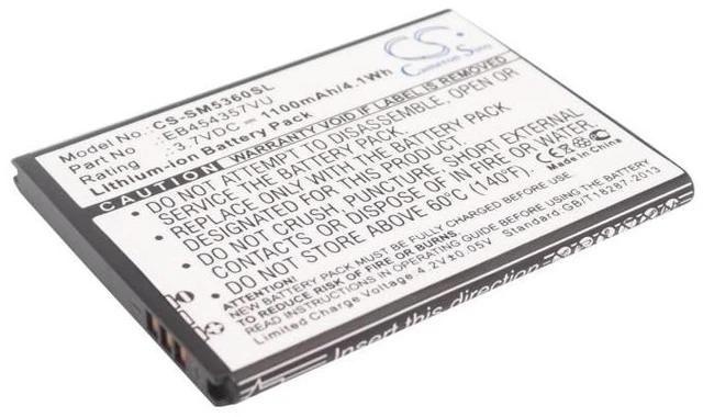 Main image of Estry Battery Replacement for M Pro II M Pro 2 GT-B5510 GT-S5300 GT-B5330 GT-S5368 GT-S5312 Y Pocket GT-S5380D Pocket Plus Y Duos GT-S5380 GT-S5301 Y Pro Pocket Neo Chat EB454357VU EB454357VA