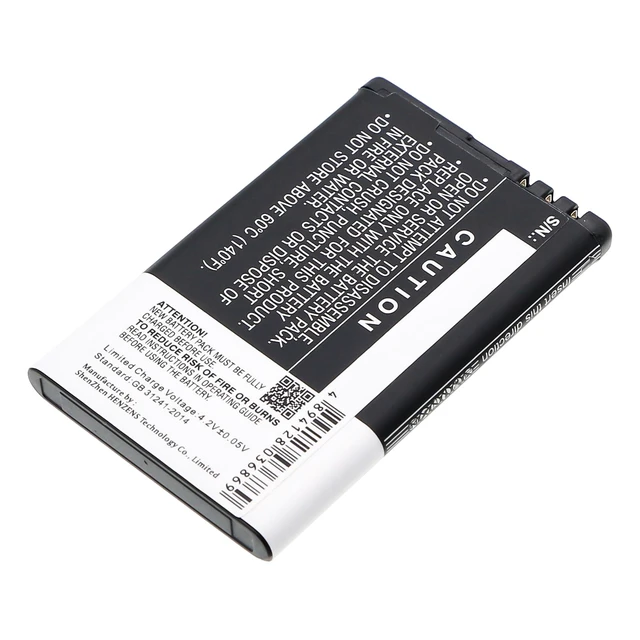 Alt view image 4 of 5 - Estry Battery Replacement for Lumia 525 Asha 200 Lumia 526 5800 Lumia 520 5230 C3 5800 XpressMusic N900 Lumia 520.2 Lumia 530 Asha 201 Glee Lumia 525.2 5900 XpressMusic Lumia 530 Dual SIM BL-5J