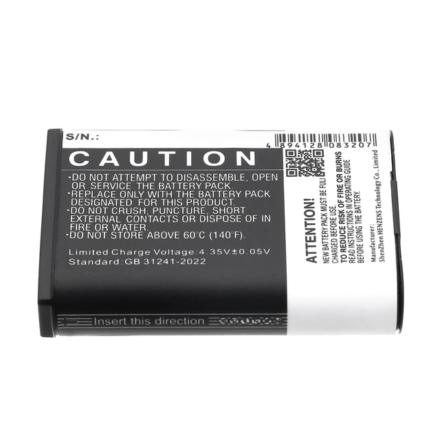 Alt view image 3 of 5 - Estry Battery Replacement for NK Coolpix P610s Coolpix P900 Coolpix P610 Coolpix S810c Coolpix P900s Coolpix P600 EN-EL23