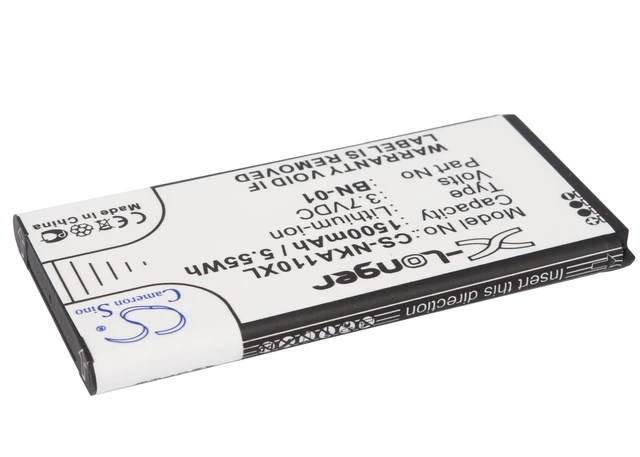 Alt view image 2 of 4 - Estry Battery Replacement for X Plus Normandy RM-1053 X Dual SIM X+ X A110 RM-980 BN-01