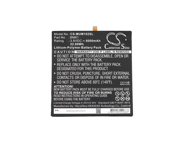 Alt view image 3 of 4 - Estry Battery Replacement for GD4250 A2015716 Mi Pad 2 BM61