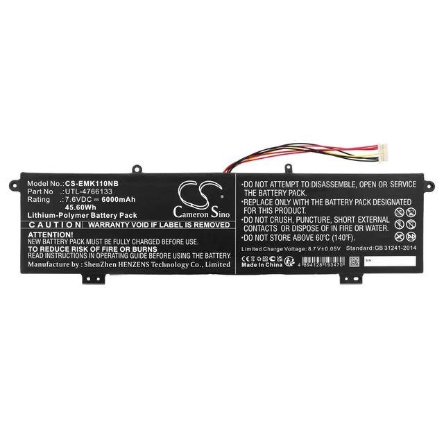 Alt view image 3 of 5 - Estry Battery Replacement for Evolve Maestro Evolve 3 Maestro E book 11 UTL-4766133