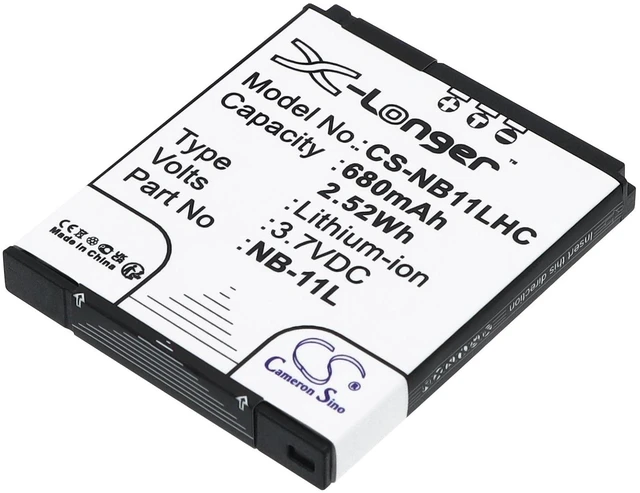 Main image of Estry Battery Replacement for PowerShot A2400 IS IXUS 160 IXUS 150 ELPH 340 HS PowerShot A4050 PowerShot ELPH 115 IS PowerShot ELPH 320 HS IXUS 140 PowerShot A3200 IS PowerShot A3300 NB-11L NB-11LH
