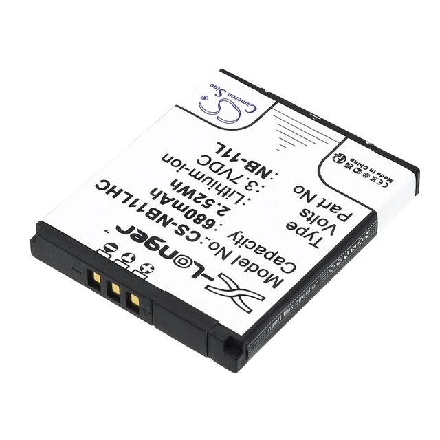 Alt view image 2 of 5 - Estry Battery Replacement for PowerShot A2400 IS IXUS 160 IXUS 150 ELPH 340 HS PowerShot A4050 PowerShot ELPH 115 IS PowerShot ELPH 320 HS IXUS 140 PowerShot A3200 IS PowerShot A3300 NB-11L NB-11LH