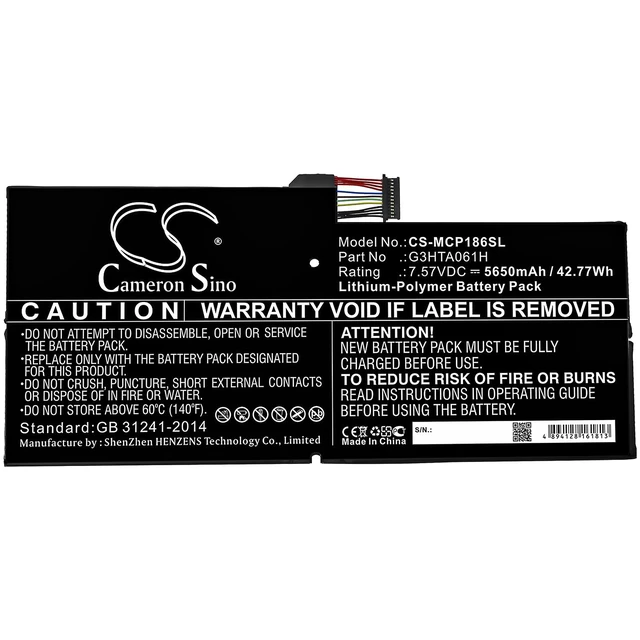 Alt view image 3 of 4 - Estry Battery Replacement for Microsoft Surface Pro 7 Surface Pro 7 1866 G3HTA061H