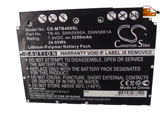 Alt view image 5 of 5 - Estry Battery Replacement for MotoroIa XOOM MZ601 Xoom XOOM MZ500 XOOM MZ600 XOOM MZ604 XOOM MZ603 XOOM MZ602 MZ604 SNN5881A