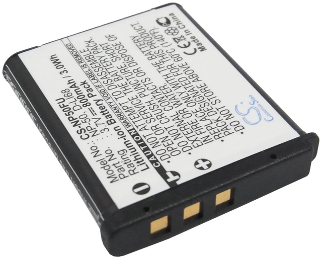 Alt view image 2 of 5 - Estry Battery Replacement for OptioS10 OptioA36 OptioS12 D-LI68