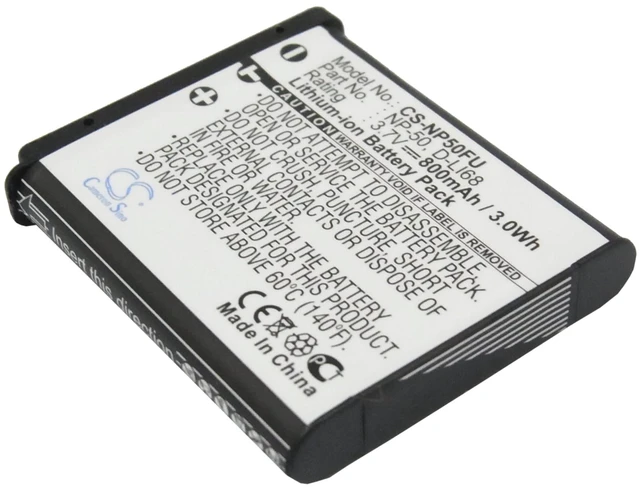 Main image of Estry Battery Replacement for OptioS10 OptioA36 OptioS12 D-LI68