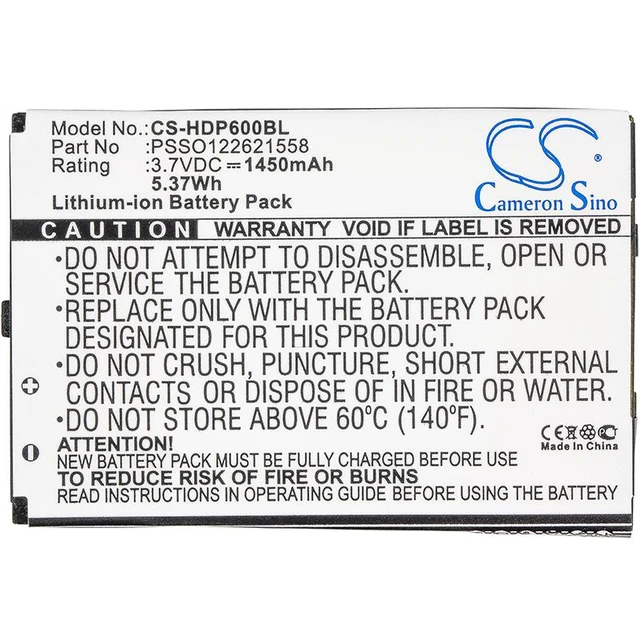 Alt view image 3 of 3 - Estry Battery Replacement for Handheld 6000LU1 Dolphin 6000 6000 PSSO122621558