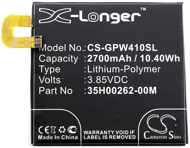 Alt view image 3 of 4 - Estry Battery Replacement for Pixel Nexus S1 Global TD-LTE Nexus S1 B2PW4100 35H00262-00M