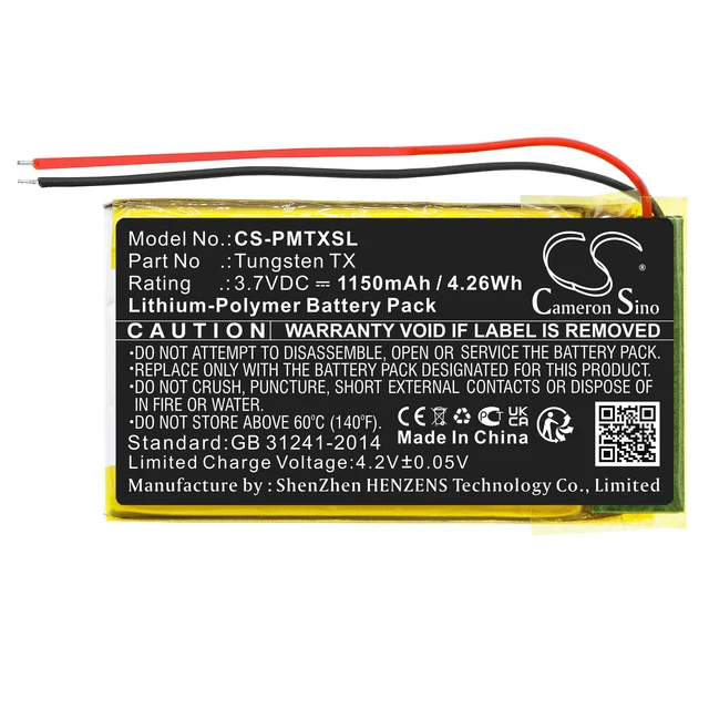 Alt view image 3 of 5 - Estry Battery Replacement for Palm Tungsten TX
