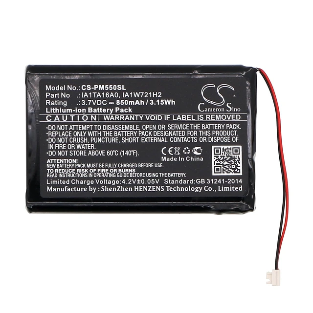 Alt view image 3 of 5 - Estry Battery Replacement for Palm Tungsten T2 Zire 72 Tungsten T3 Zire 31 Zire 71 Tungsten T1 Zire 72s M550 IA1TA16A0 GA1W922A2 IA1W416A2 IA1W721H2 GA1W918A2 PBA80860US IA1T923A0