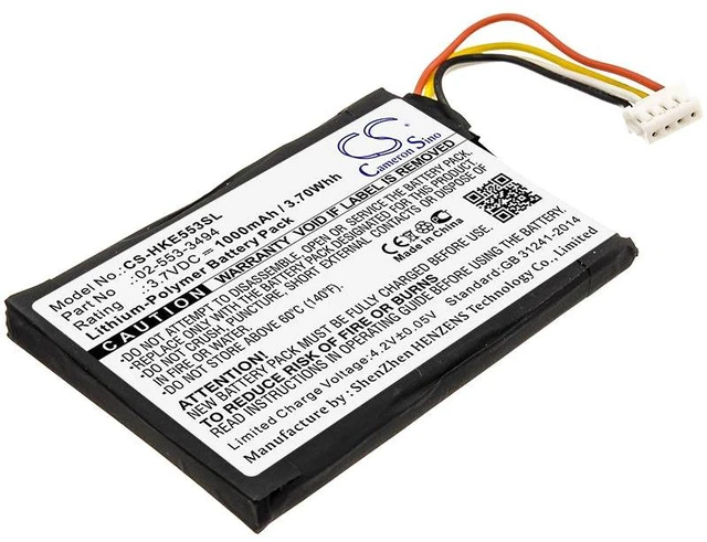 Main image of Estry Battery Replacement for Harman/Kardon Neo HKNEOBRNBSG 02-553-3494