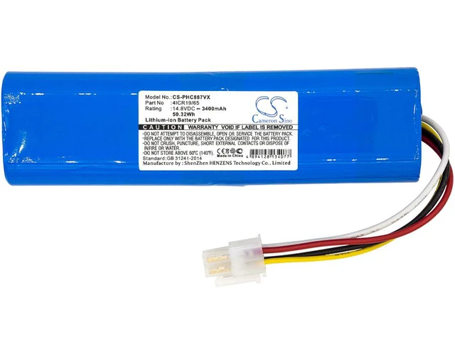 Alt view image 3 of 4 - Estry Battery Replacement for FC8715/01 SmartPro Compact FC8722 FC8772 SmartPro Compact Home Household Cleaner Robot FC8776 FC8774 SmartPro Compact FC8972 CP0111/01 4ICR19/65 3000-014-15881