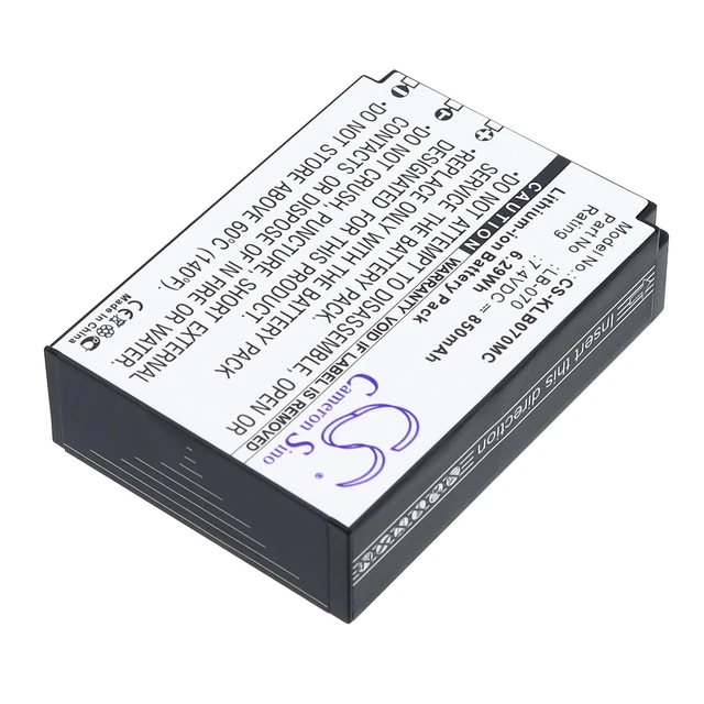 Alt view image 2 of 5 - Estry Battery Replacement for PIXPRO AZ901 PIXPRO S1 Pixpro AZ652 PIXPRO S-1 Pixpro AZ651 Astro Zoom Pixpro AZ651 LB-070