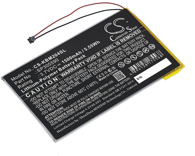 Main image of Estry Battery Replacement for Kobo N204-KBO-B Aura HD SP305590