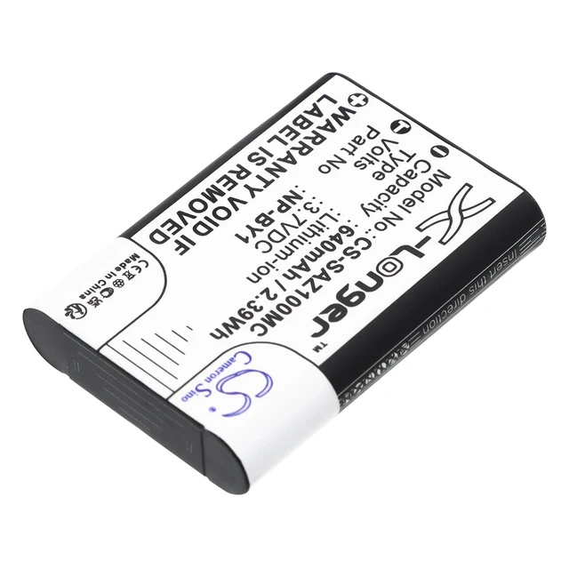 Alt view image 2 of 5 - Estry Battery Replacement for HDR-AZ1 HDR-AZ1/W HDR-AZ1VR/W HDR-AZ1VR Action Cam Mini AZ1 NP-BY1