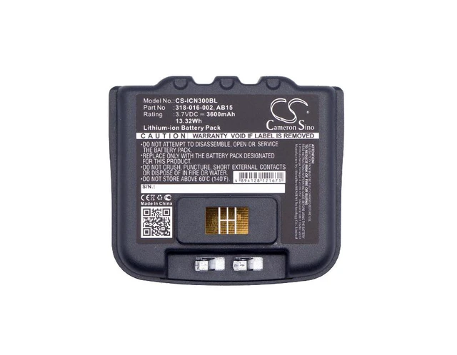 Alt view image 3 of 3 - Estry Battery Replacement for Intermec CN4E CN4 CN3E CN3 AB15 AB16 318-016-002 AB9 318-016-001