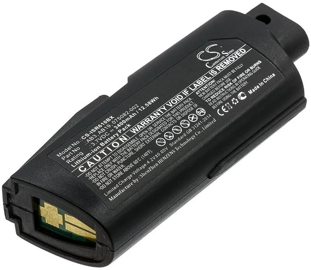 Main image of Estry Battery Replacement for Intermec SR61Bex SR61T SR61 IP30 IP30B SR61B IP30A AB3 075082-001 AB19 075082-002 318-037-001