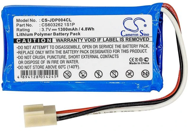 Alt view image 3 of 4 - Estry Battery Replacement for Jablocom GDP-04D GDP-04A GDP-04 CS603262 1S1P 2930277000