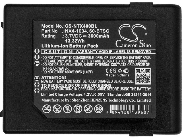 Alt view image 3 of 3 - Estry Battery Replacement for Handheld Nautiz X4 60-BTSC NX4-1004