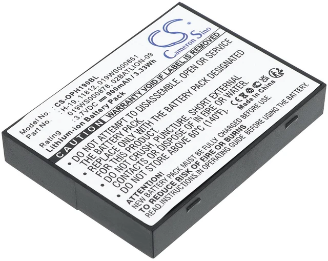 Main image of Estry Battery Replacement for Opticon H-19B H16 H19A H-19d H-16B H-19 H19A-EN-K01 H-19a H19 H-16 H-16A H-16 02BATLION-09 019WS000861 H-19 11812 019WS000878