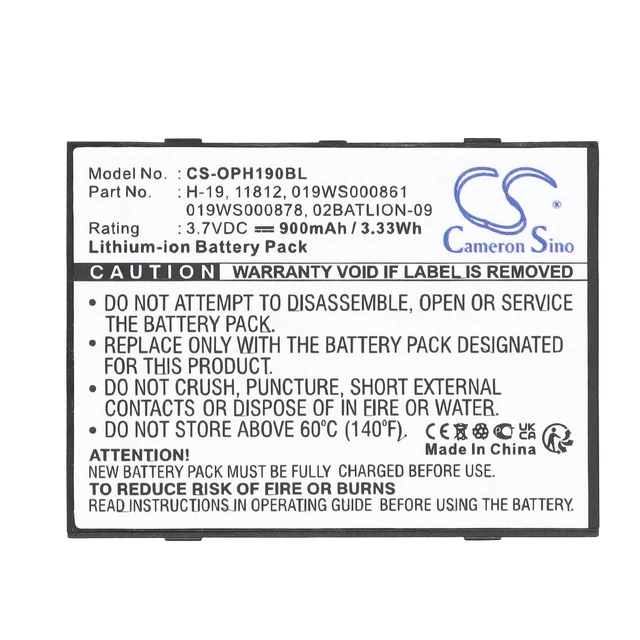 Alt view image 5 of 5 - Estry Battery Replacement for Opticon H-19B H16 H19A H-19d H-16B H-19 H19A-EN-K01 H-19a H19 H-16 H-16A H-16 02BATLION-09 019WS000861 H-19 11812 019WS000878