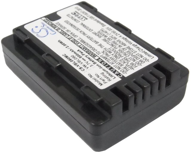 Alt view image 2 of 5 - Estry Battery Replacement for HDC-TM55K HDC-SD60 SDR-S70 SDR-S50K SDR-T50K SDR-H85A HDC-SD40 SDR-T50 SDR-S50N HDC-SD60S SDR-H85S HDC-TM60 SDR-S50 HDC-SD60K SDR-S50A SDR-T55 HDC-HS60K VW-VBL090