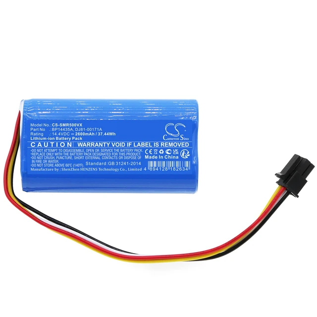 Alt view image 3 of 5 - Estry Battery Replacement for VR05R5050WK VR5000RM PowerBot-E BP14435A DJ81-00171A
