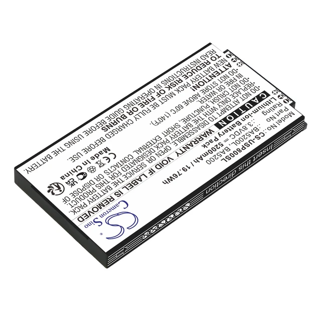 Alt view image 2 of 3 - Estry Battery Replacement for UniStrong P8II E BA5200L BA5200